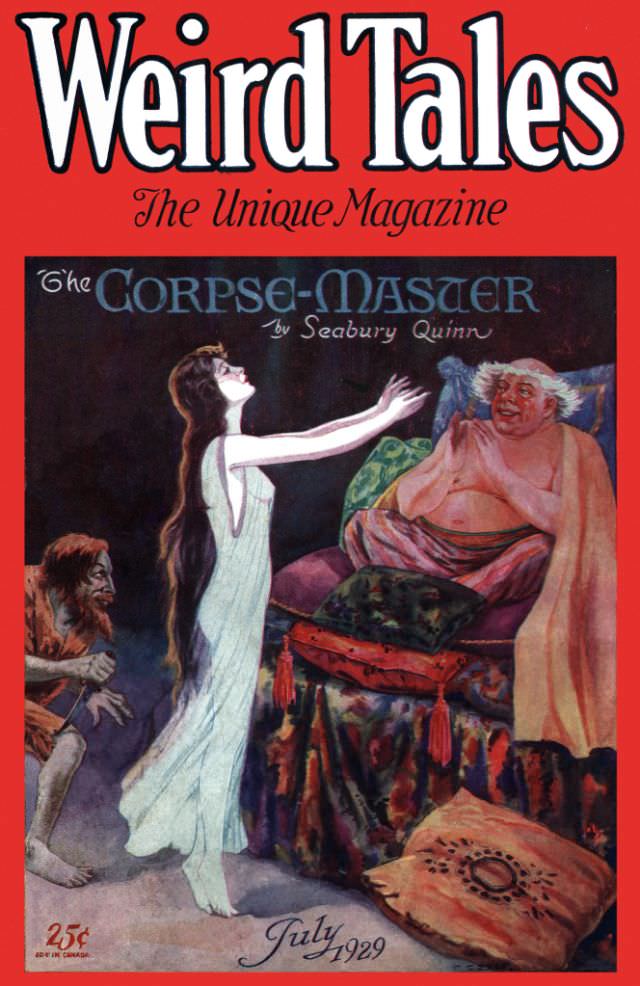 Weird Tales cover, July 1929
