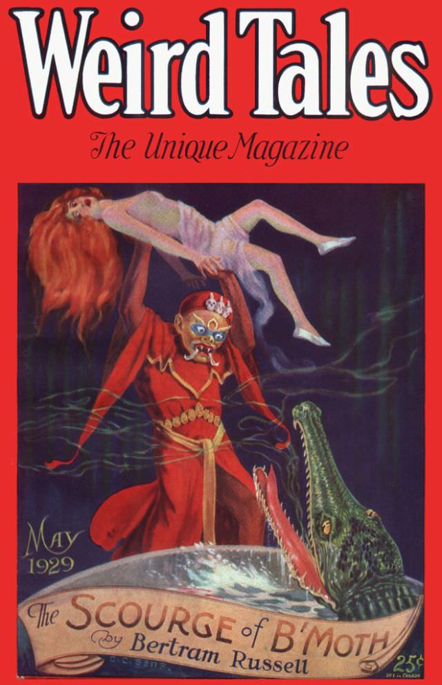 Weird Tales cover, May 1929