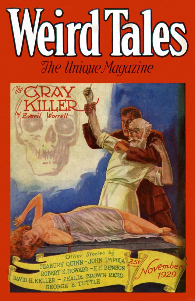 Weird Tales cover, November 1929