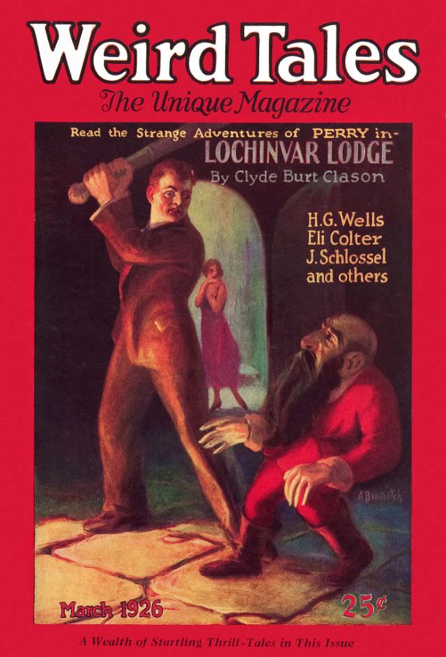 Weird Tales cover, March 1926