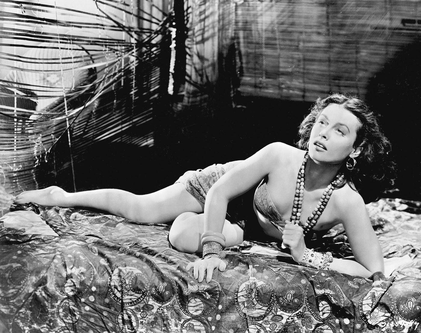 Hedy Lamarr in native costume as she appeared in White Cargo.