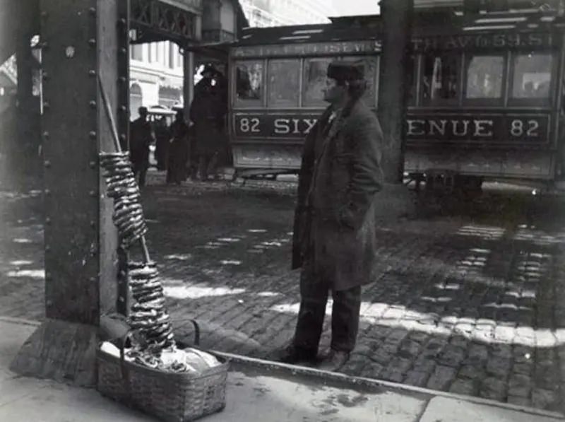 Pretzel vendor.