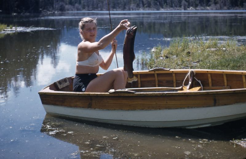 Arlene Smith, Reddick's Dam, Lytton, 1958