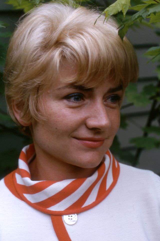 Arlene Smith, orange and white scarf, age 32, May 24, 1966