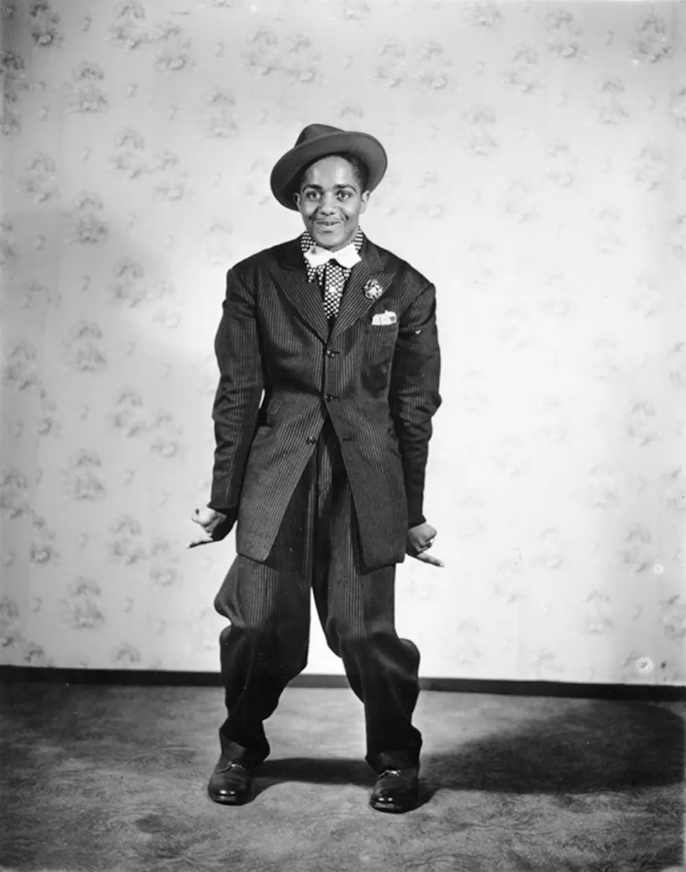 Zoot suit wearer, 1930s.