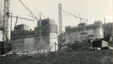 Bloor Viaduct construction