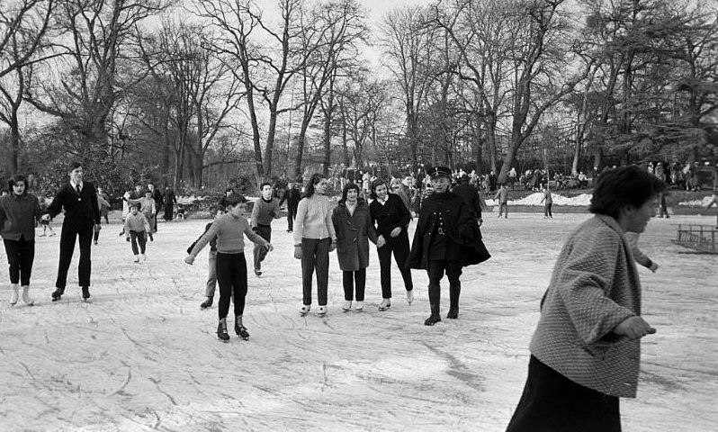 Bois de Boulogne winter 1956