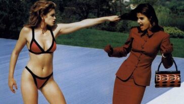 Cindy Crawford and Helena Christensen Vogue 1991