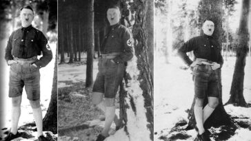 Hitler in shorts