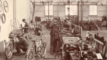 Lewis Cycle and Motor Works Factory 1900s
