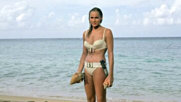 Uncovering the Timeless Charm of Ursula Andress's Ivory Cotton Bikini from Dr. No 1962