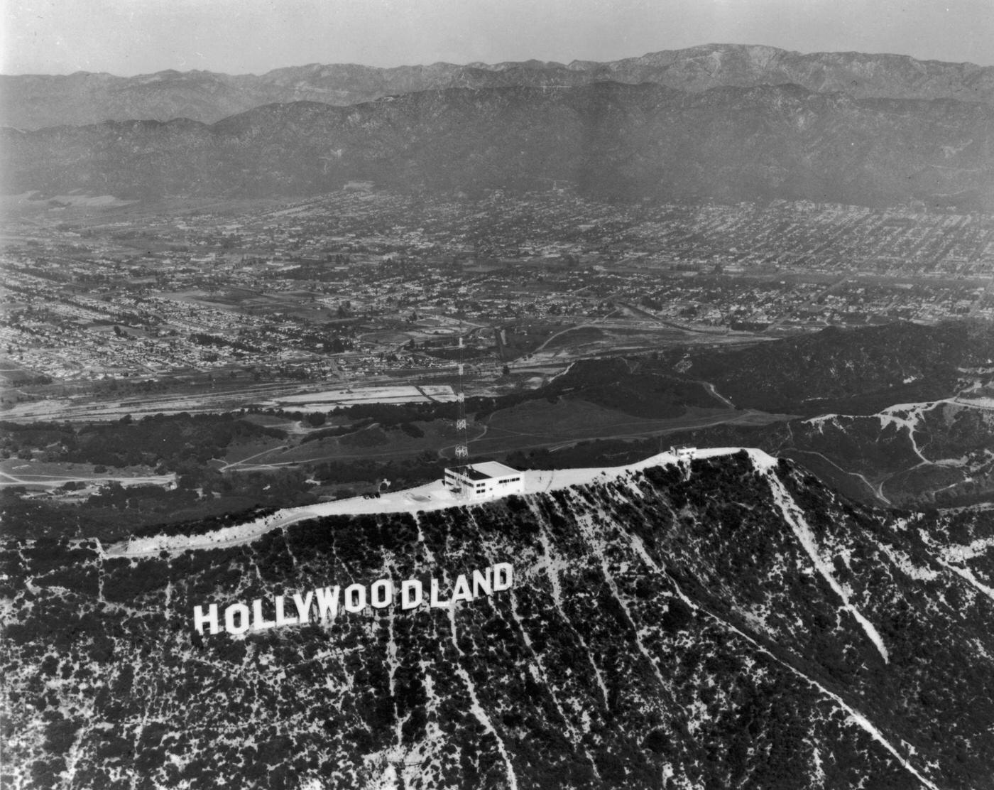 Hollywood sign, Hollywood, California - 1935.