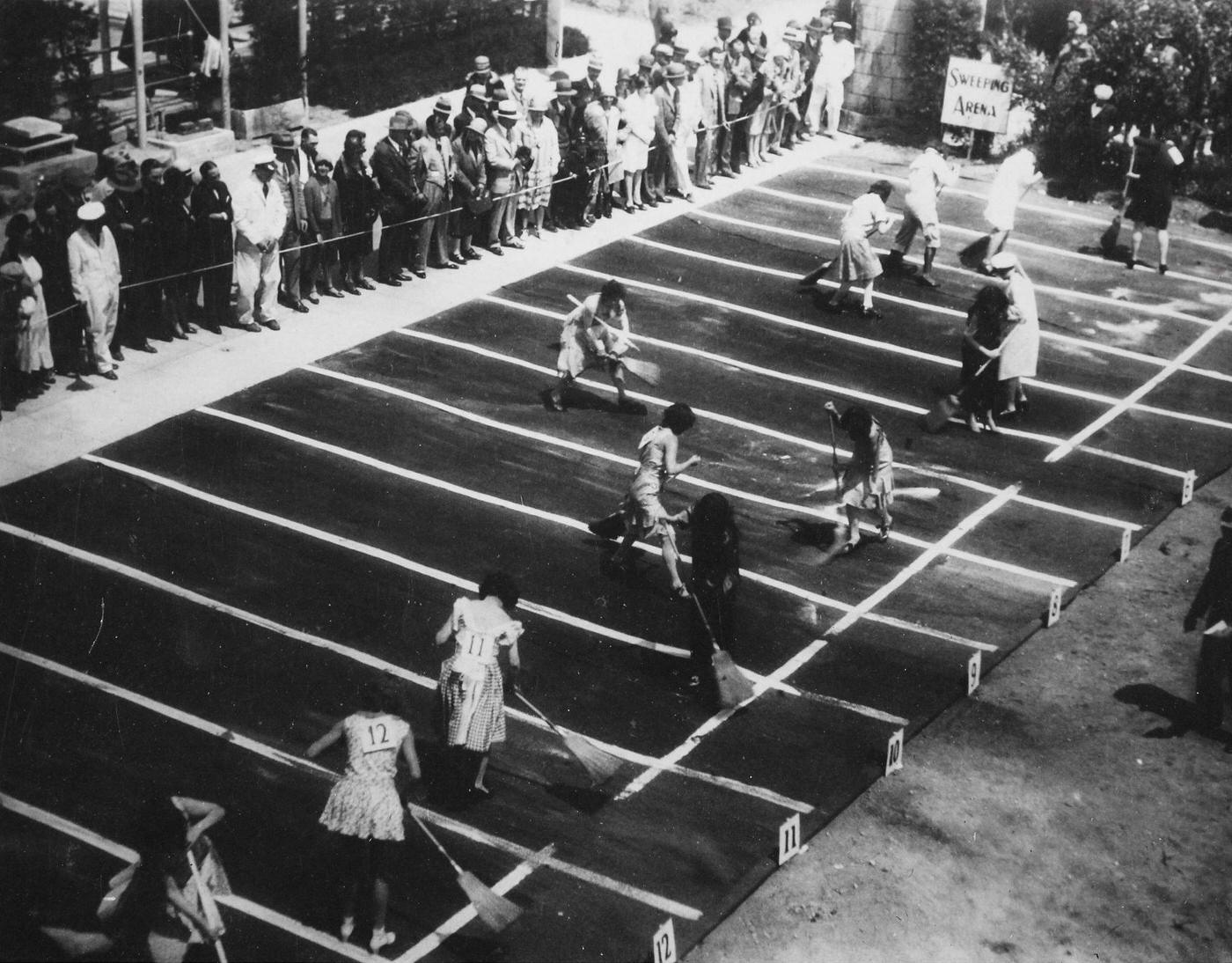 Female Competition in the Dust Sweeping, 1930