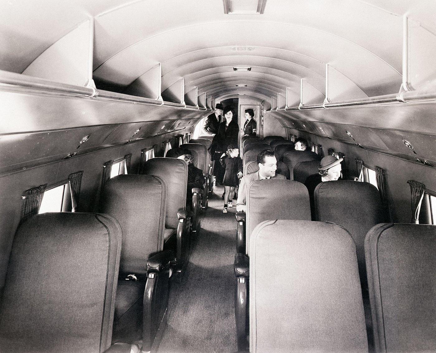 Interior Of A DC-3 Plane, 5th October 1938.