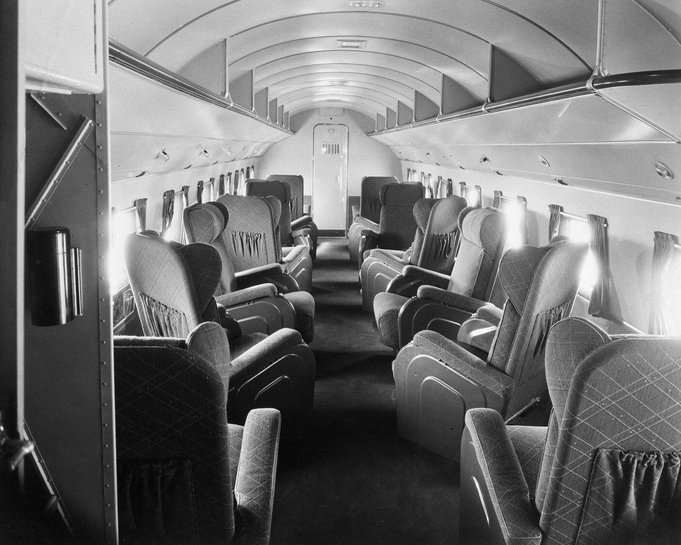 Inside Douglas Passenger Plane, October 5, 1938