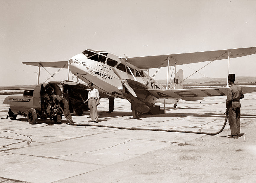 Taken at an airport in Israel, 1935