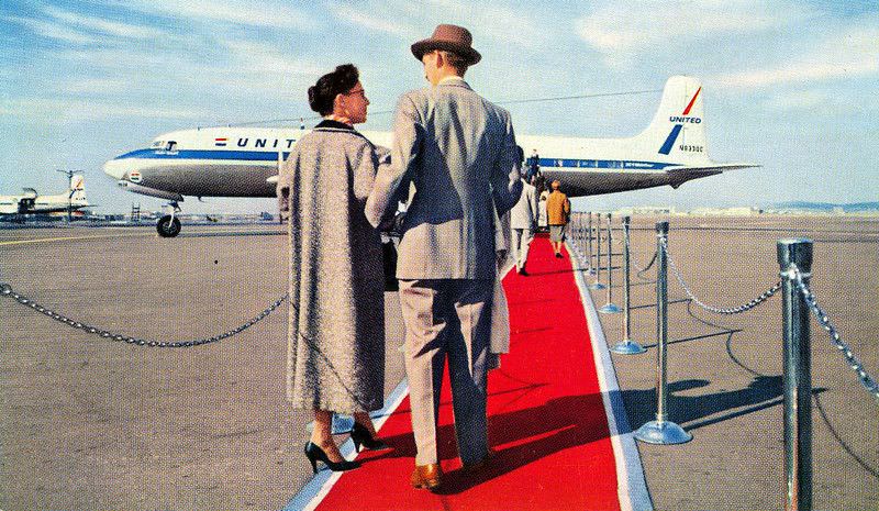 United Airlines Red Carpet Service, 1950s