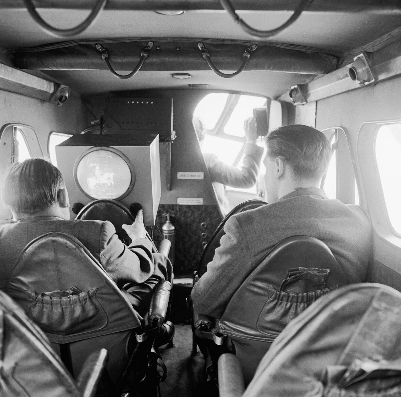 Arthur Parkes, a television engineer, proves that aircraft can receive television transmissions up to a height of 12,000 feet, confounding the British Broadcasting Corporation in 1955.