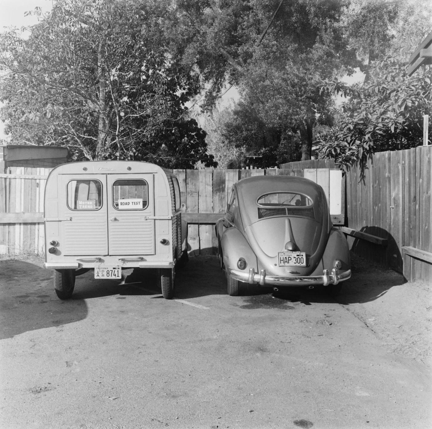 French Citroën 2-CV Wagon in the United States, 1956.