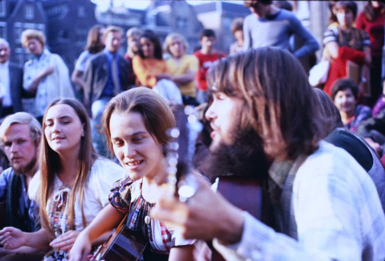 Hippies, Artists, and Activists: Life on Dam Square, Amsterdam in the 1970s