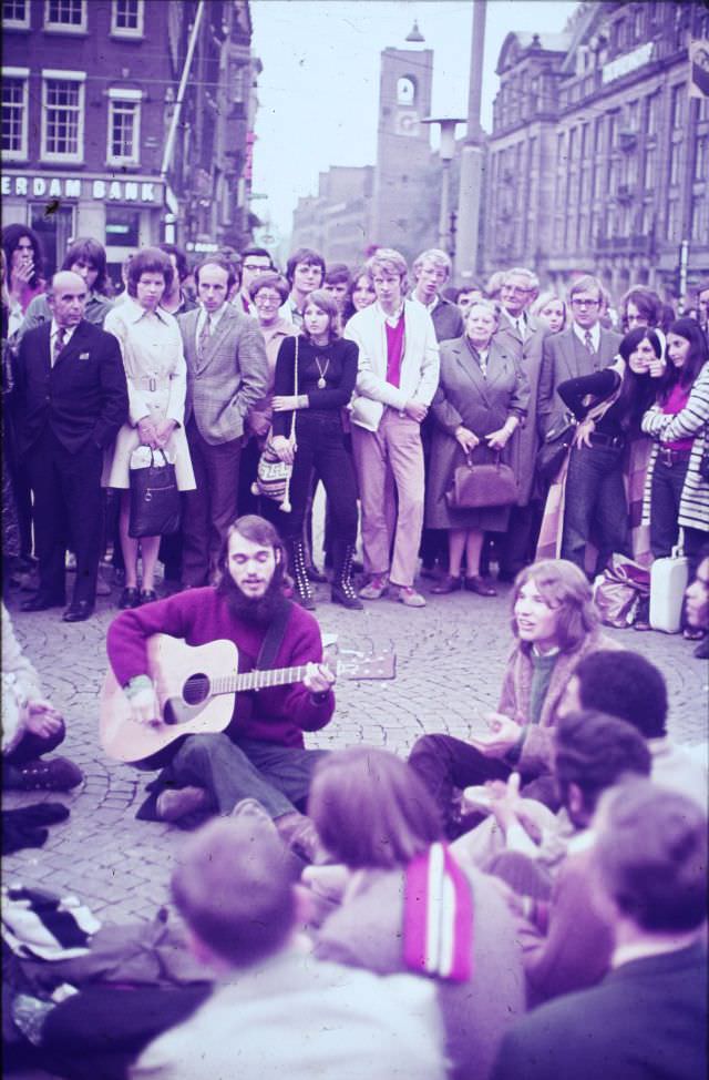 Hippies, Artists, and Activists: Life on Dam Square, Amsterdam in the 1970s