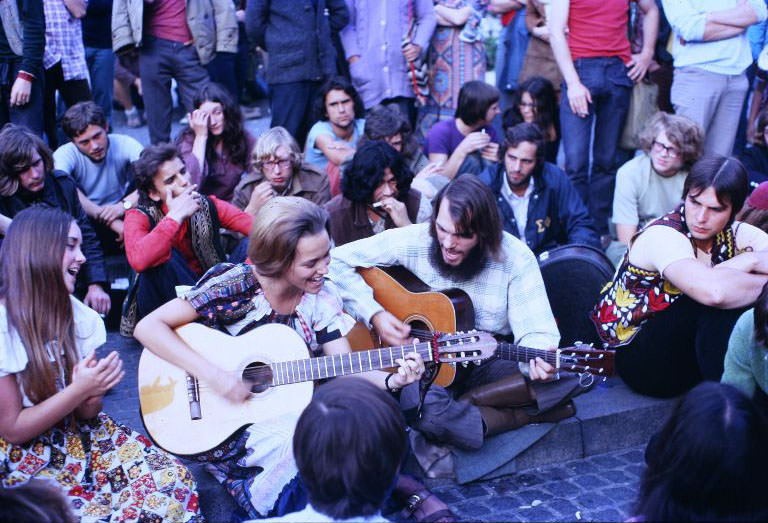 Hippies, Artists, and Activists: Life on Dam Square, Amsterdam in the 1970s