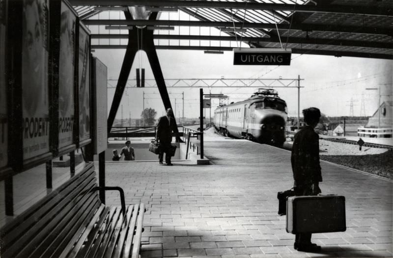 At the Schiedam station, July 14, 1959