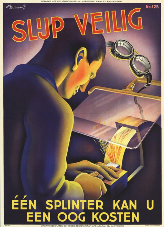 Poster by Hans Bolleman, 1942