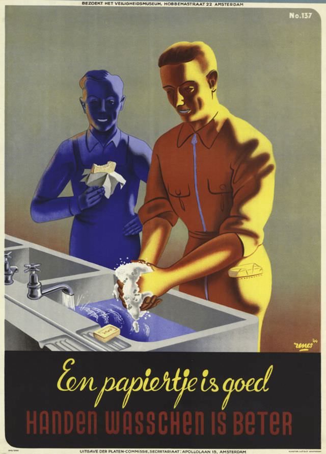 Poster by Renes / Jan Rot, 1945