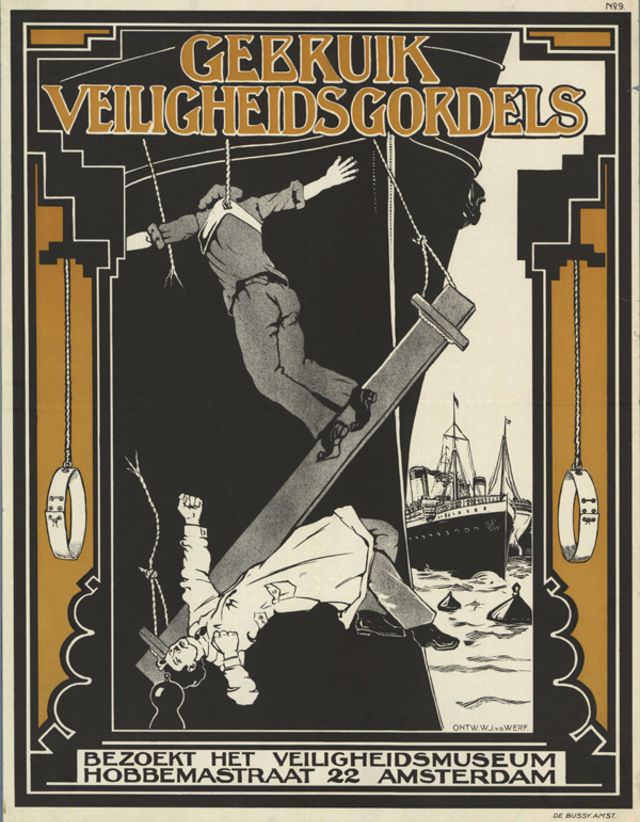 Poster by W. J. v.d. Werf, 1925-1949