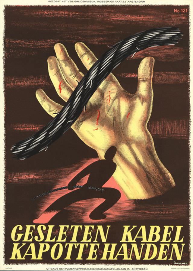 Poster by R. Wormer, 1952