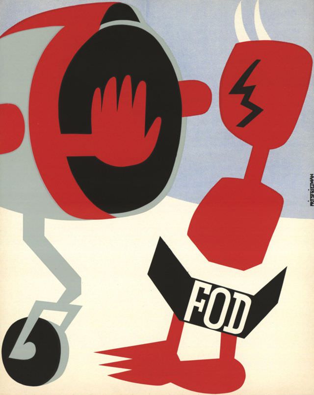 Poster by Frits Frietman, 1960-1970