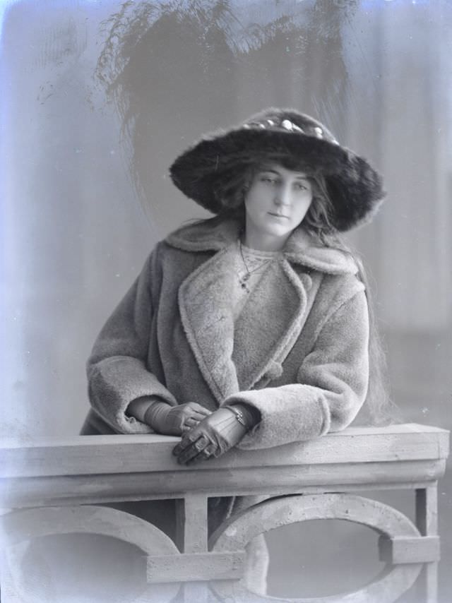Miss McDougald poses for a portrait on December 4, 1912