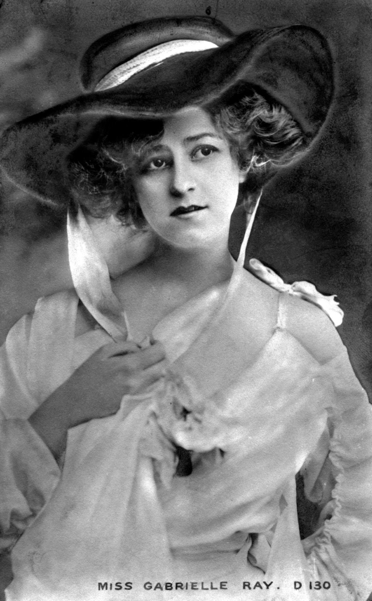 Camille Clifford poses for a portrait in the early 1900s