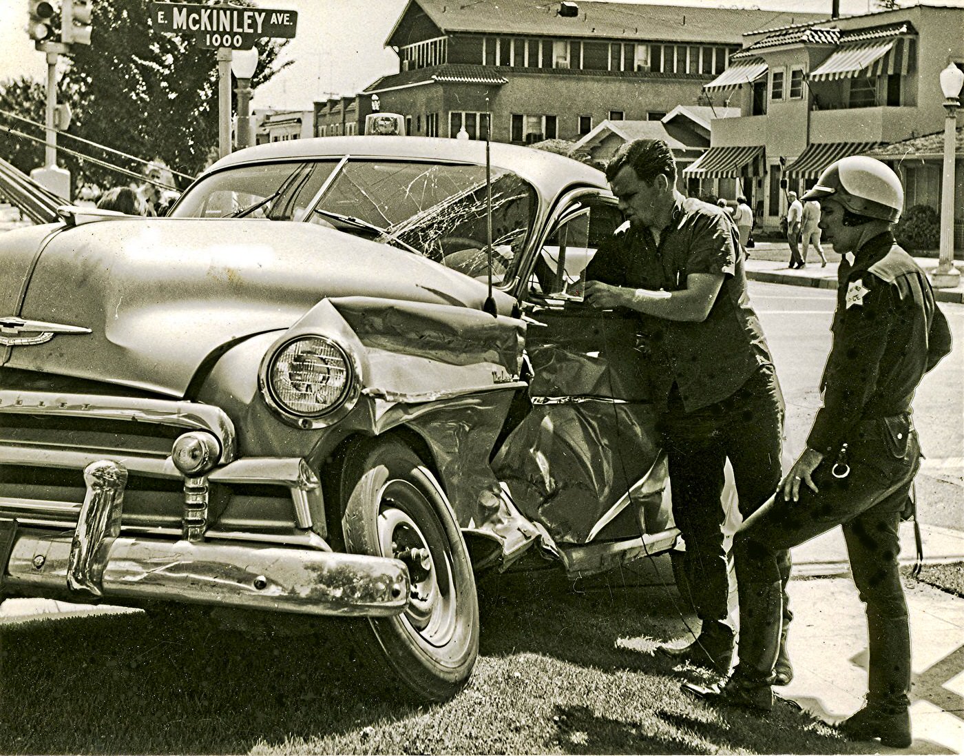 McKinley at Van Ness in Fresno, California, in sbout 1964 just a couple blocks south of Fresno City College.