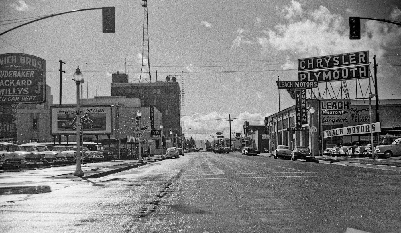 Stanislaus looking SW in Fresno, 1961