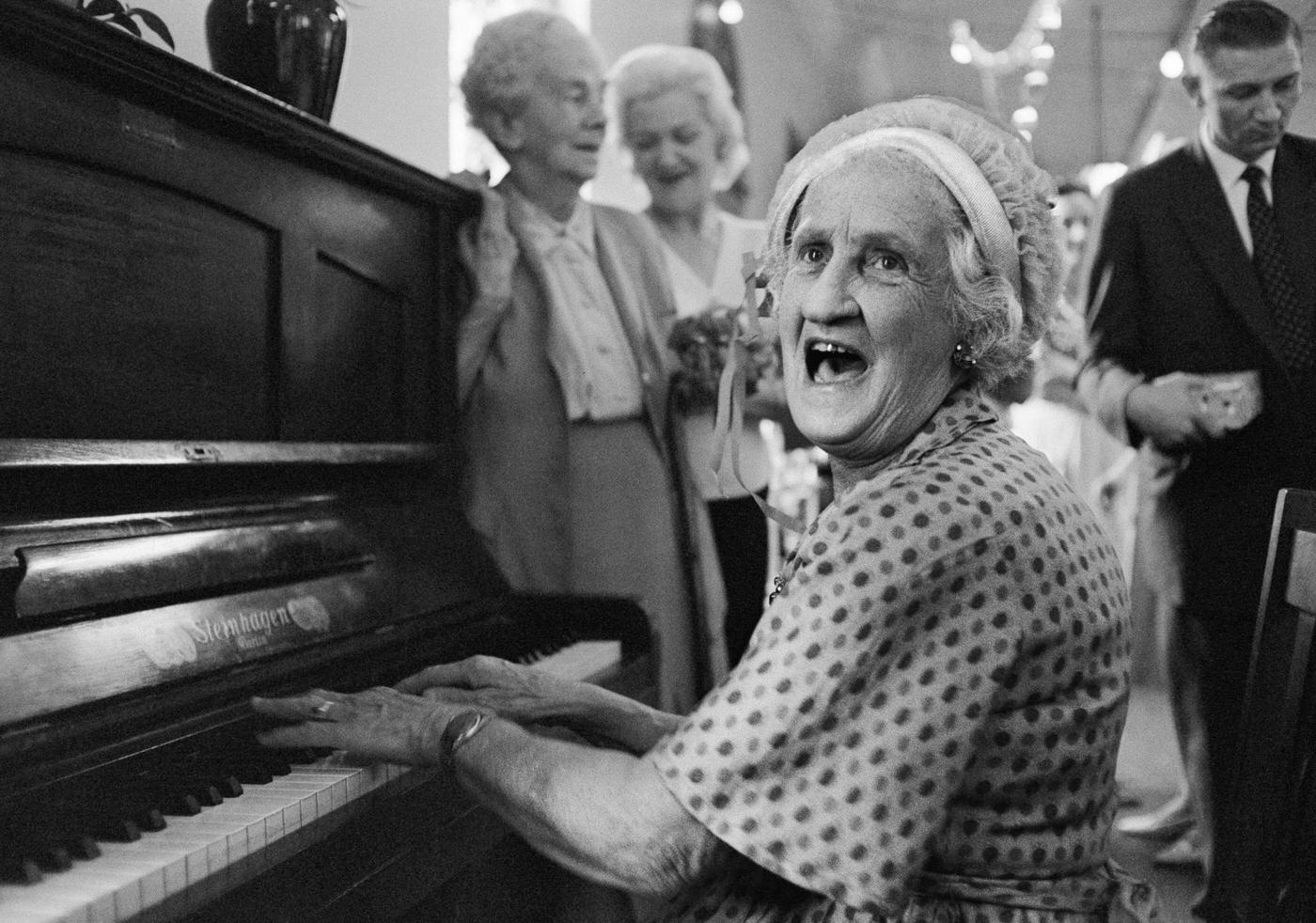A Christmas party at a retirement home in South Africa, 1950s.
