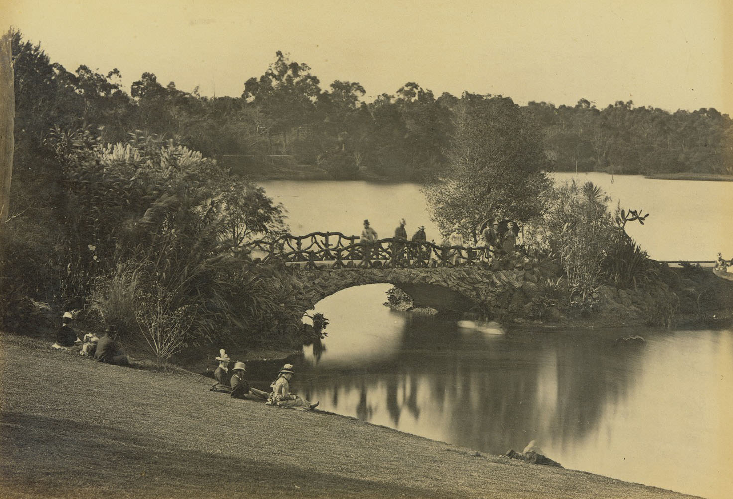 Botanical Gardens, Melbourne, 1885