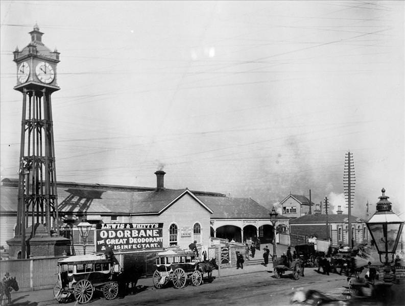 The Melbourne Terminus in the mid 1800s