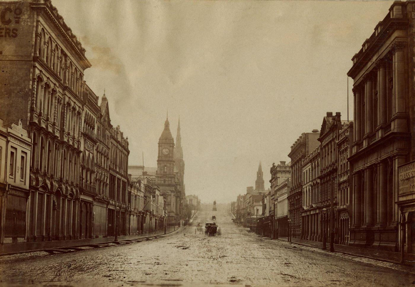 Collins Street, Melbourne, 1880