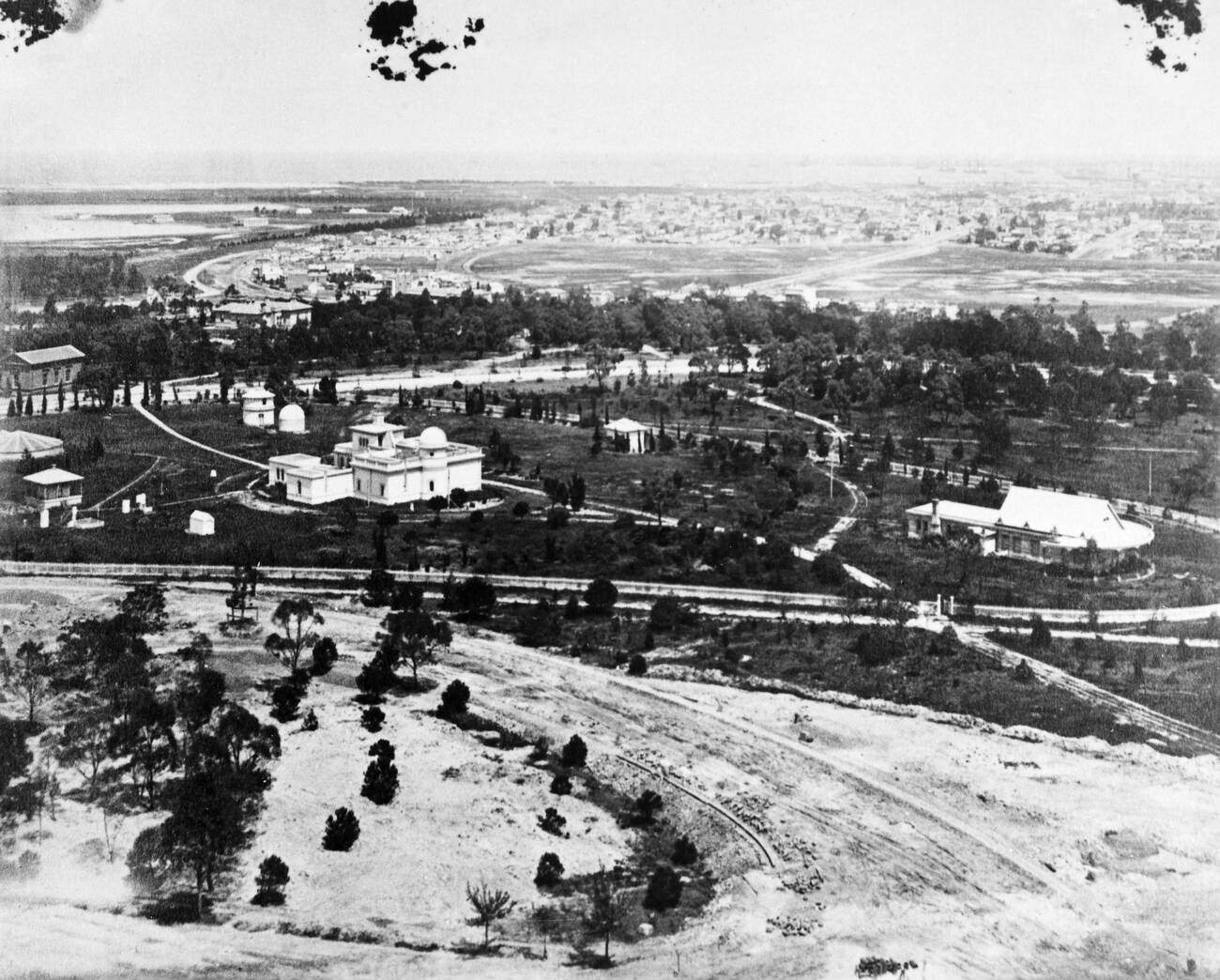View of the outskirts of the city of Melbourne, 1880s