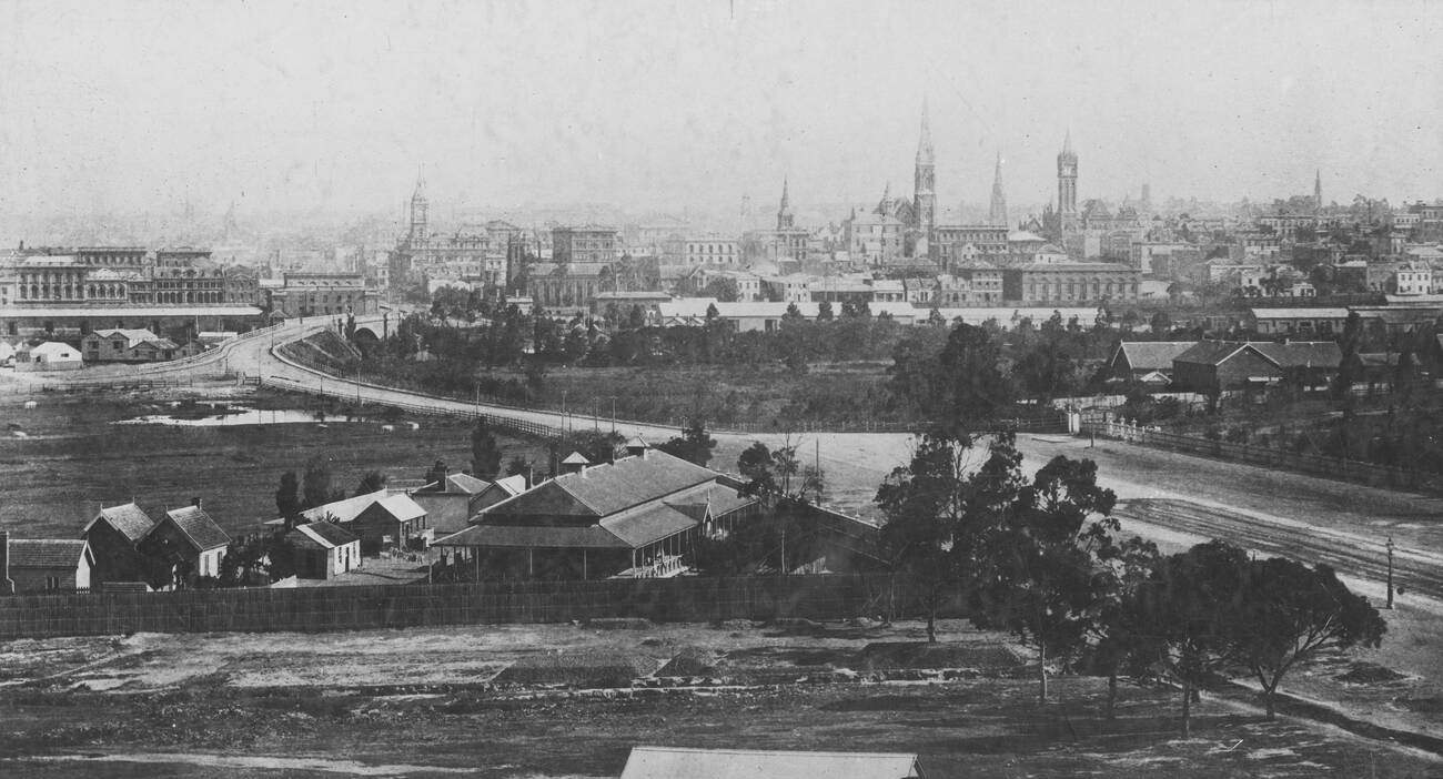 St Kilda Road Melbourne, 1885