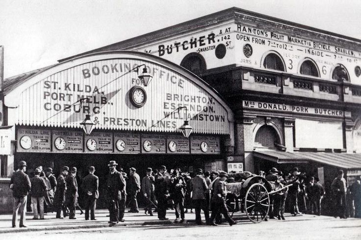 Flinders Street railway station, 1800s