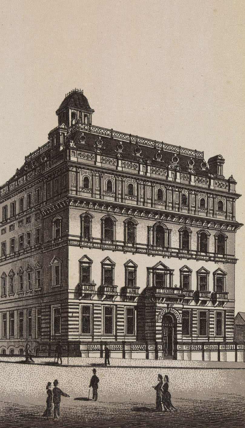 The Australian Club-House, William Street, Melbourne, 1880