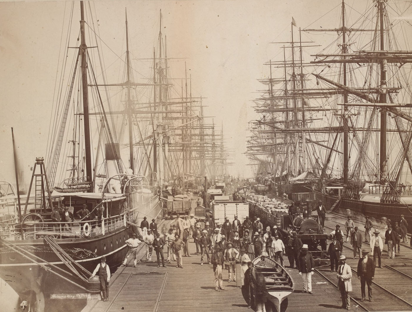 Railway Pier Sandridge, Melbourne & Hobson's Bay Railway Pier, 1887