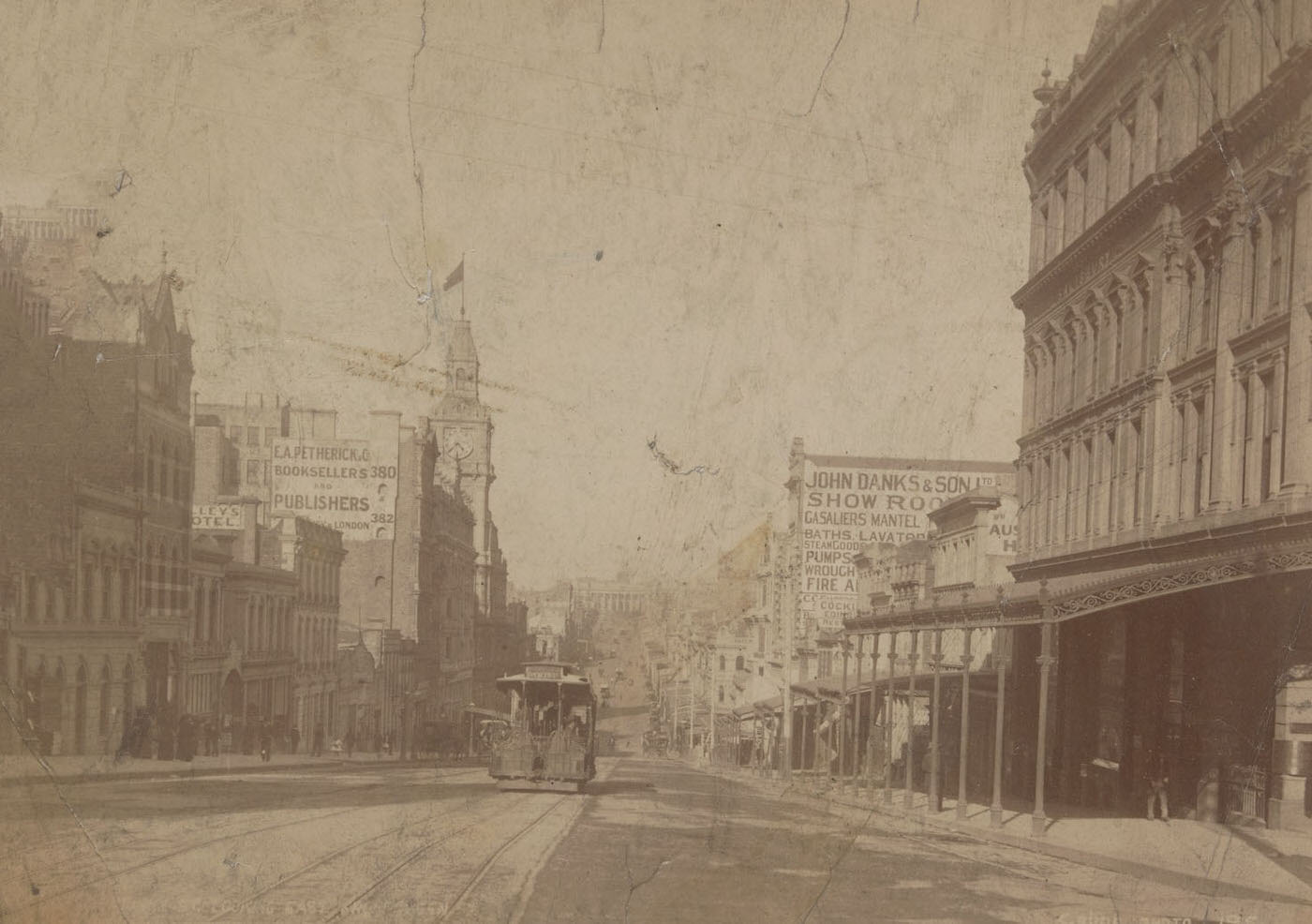 Bourke Street, Melbourne, 1880