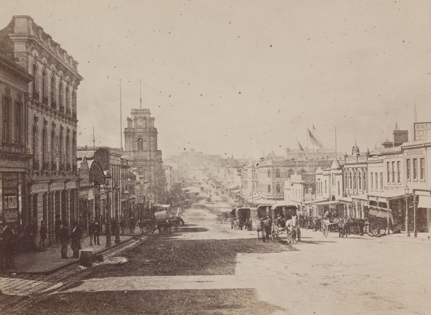 Bourke Street, looking east - Melbourne, 1880