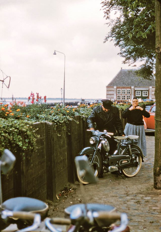 Dutch bikies, Veere, Netherlands.