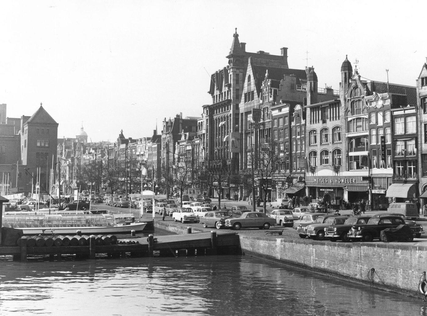 Damrak Central, Amsterdam, Netherlands, 1958.