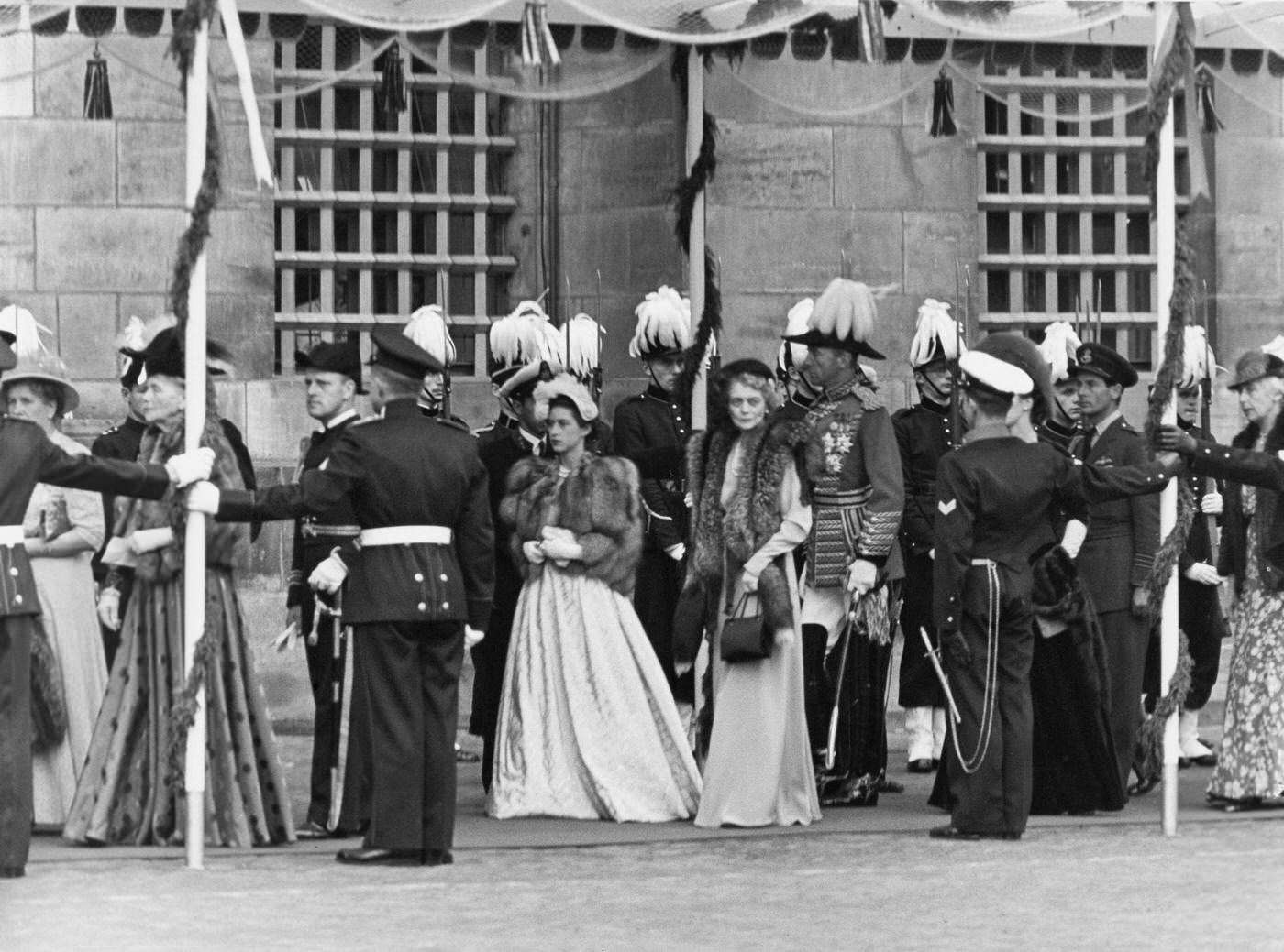 Princess Margaret at the New Church for the inauguration of Queen Juliana, Amsterdam, Netherlands,1950